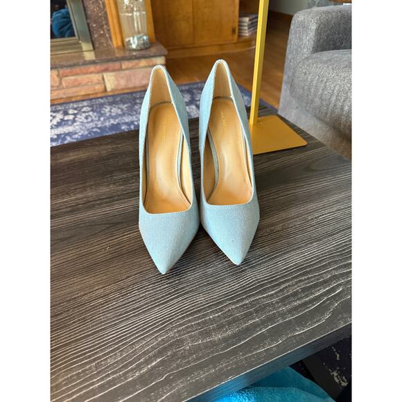 Shoe Republic LA Denim Stiletto Sz. 10 - Picture 1 of 9